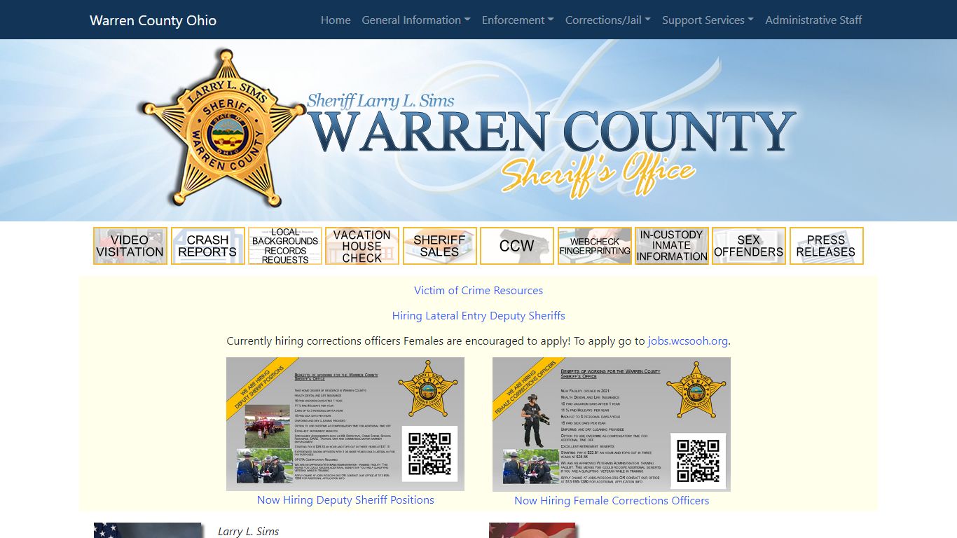 Warren County Jail - Sheriff's Office